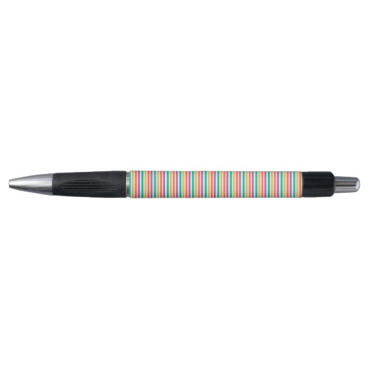 Stylo Rainbow stripes rétro plaisir motif (Devant)