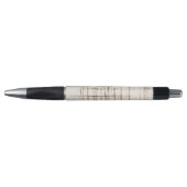 Stylo Rayures Abstraites Crème Marron (Devant)