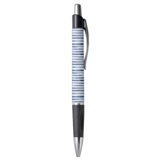 Stylo Rayures Bleu Blanc (Bas (Vertical))