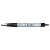 Stylo Rayures bleues rustiques siciliennes italiennes (Devant)