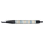 Stylo Rayures Crème Bleu de Plage (Devant)
