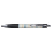 Stylo Rayures Crème Bleu de Plage (Dos)