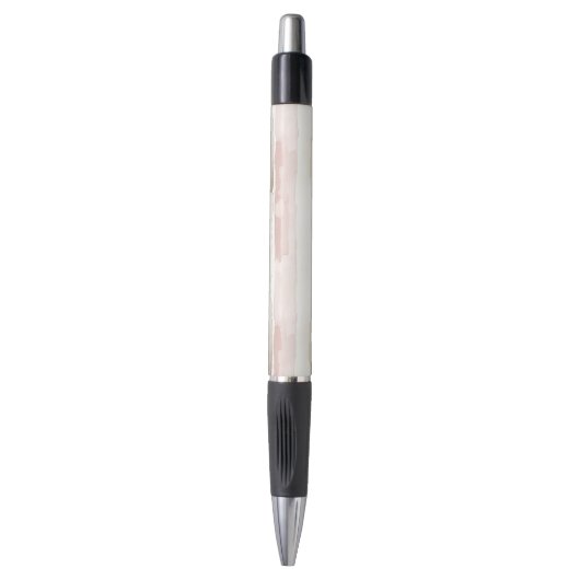 Stylo Rayures Crème Rose Pâle (Devant (Vertical))