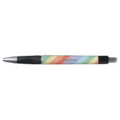 Stylo Rayures diagonales Pastel Rainbow (Devant)