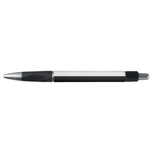 Stylo Rayures extra larges simples noir et blanc (Devant)