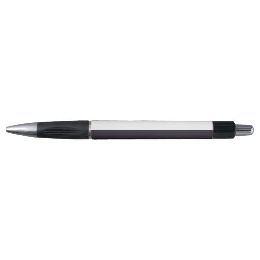 Stylo Rayures Extra Larges Simples Violet Foncé et Blanc (Devant)