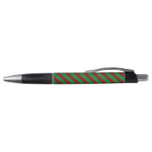 Stylo Rayures rouges et vertes Paillettes (Haut)