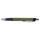 Stylo Rayures rouges et vertes Paillettes (Bas)