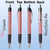 Stylo Reindeer Cute Funny Xmas Deer avec Antlers 🦌 rose