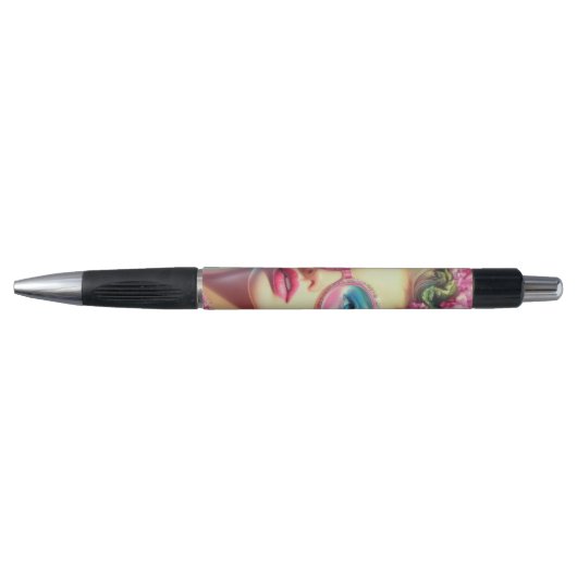 Stylo Reine glamour tropicale (Devant)