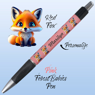 Stylo Renard rouge, Papier à lettres animal mignon Cadea