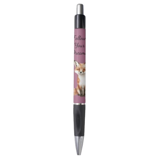 Stylo Renard souriant mignon (Devant (Vertical))