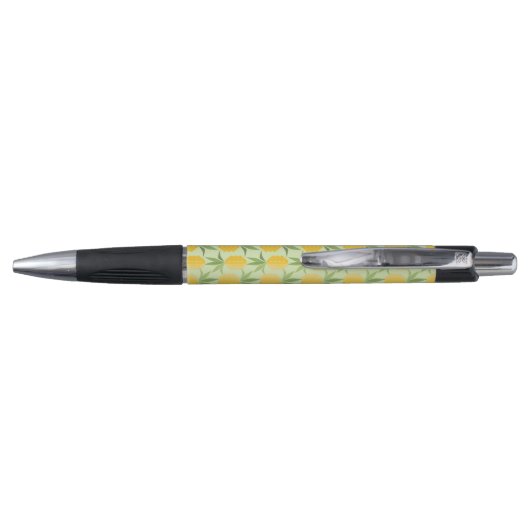Stylo Rétro monogramme des ananas | (Dos)