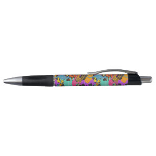 Stylo Rétro motif animal de silhouettes