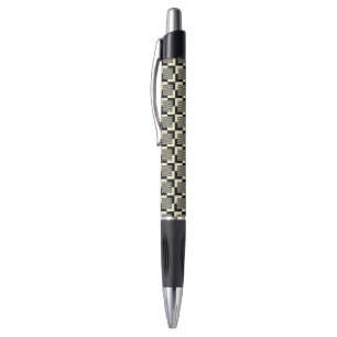 Stylo Rétro motif noir et bronzage