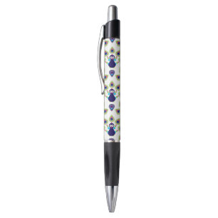 Stylo rétro paon exotique de l'Inde