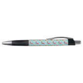 Stylo Retro Père Noël Jouer Tennis Ogee Motif Black Enk (Haut)