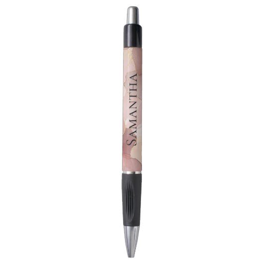 Stylo Romantique Blush Rose or Floral (Devant (Vertical))