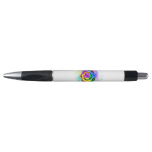 Stylo Rose arc-en-ciel coloré