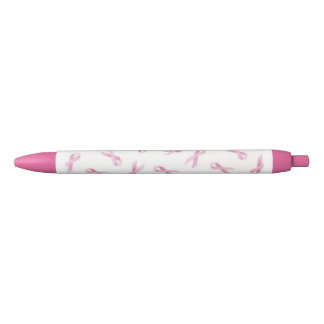 Stylo rose de ruban