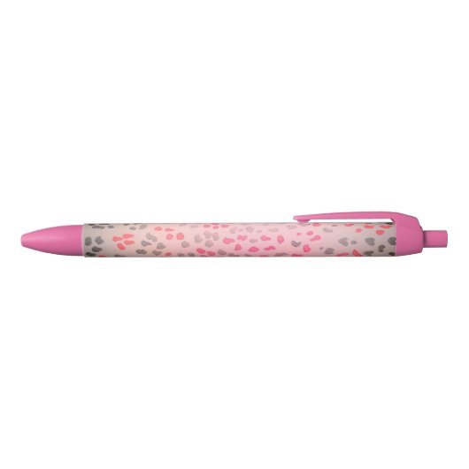 Stylo rose d'empreinte de léopard (Haut)