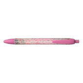 Stylo rose d'empreinte de léopard (Dos)