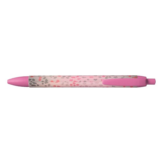 Stylo rose d'empreinte de léopard (Dos)