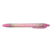 Stylo rose d'empreinte de léopard (Bas)