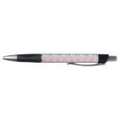 Stylo Rose et motif ethnique turquoise d'éléphant (Bas)