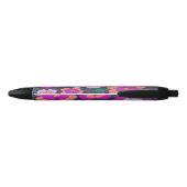 Stylo rose orange et noir (Dos)