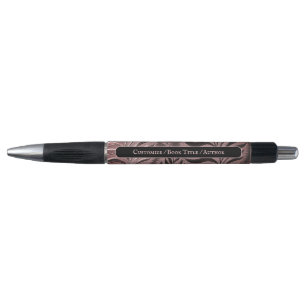 Stylo Rose personnalisé Gold Leaf Motif