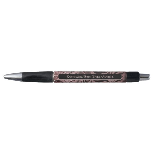 Stylo Rose personnalisé Gold Leaf Motif (Devant)
