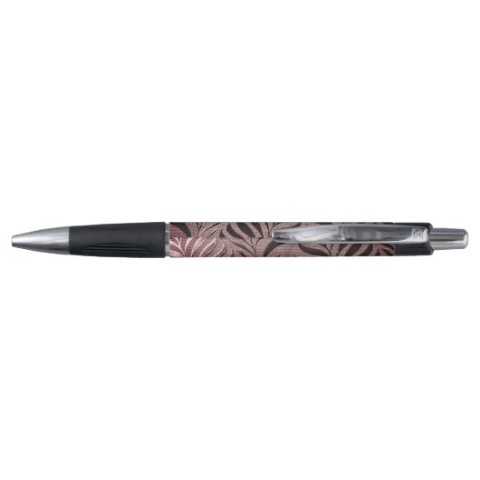 Stylo Rose personnalisé Gold Leaf Motif (Dos)