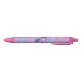 Stylo rose/pourpre nommé fait sur commande de (Bas)