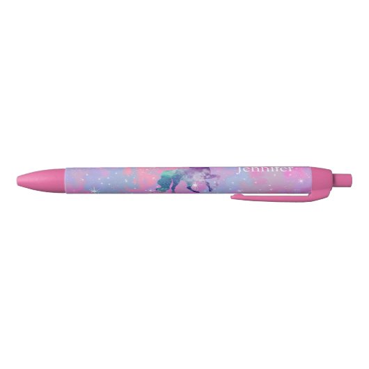 Stylo rose/pourpre nommé fait sur commande de (Bas)