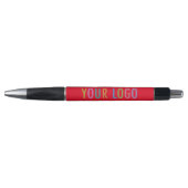 Stylo rouge avec encre noire Logo d'affaires Promo (Devant)