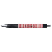 Stylo Rouge Blanc Rosé Rose Rayures (Devant)