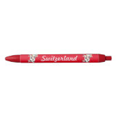 Stylo rouge de la Suisse avec des vaches (Devant)