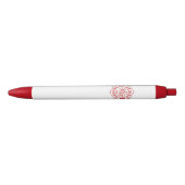Stylo rouge d'équilibre de croix maltaise de (Devant)