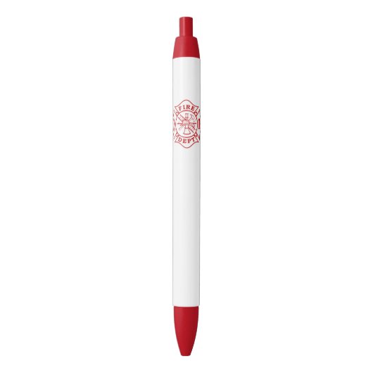 Stylo rouge d'équilibre de croix maltaise de (devant Vertical)
