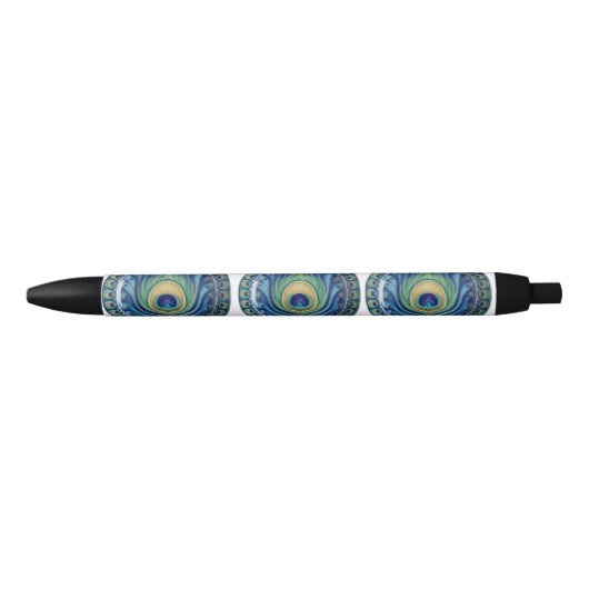 Stylo Rouge Elégant Peacock Feather Mandala (Devant)