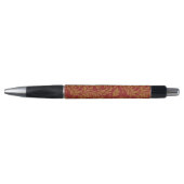 Stylo Rouge et motif floral d'or (Devant)