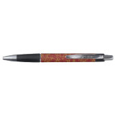 Stylo Rouge et motif floral d'or (Dos)