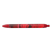 Stylo Rouge Fleur rose rouge vif Belle florale (Devant)