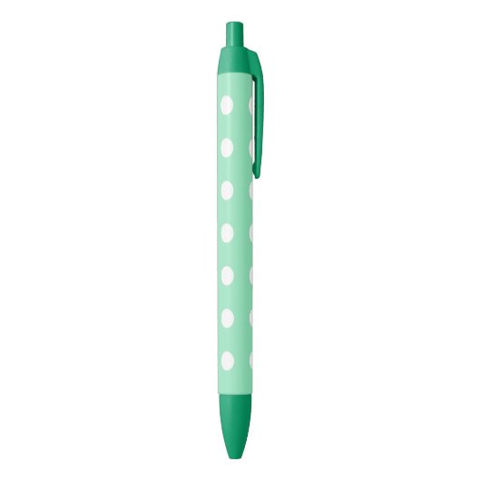 Stylo Rouge Mint vert couleur blanc points Rustique Modèle (Bas (Vertical))