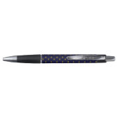 Stylo Royal Blue Fleur De Lis Motif (Dos)