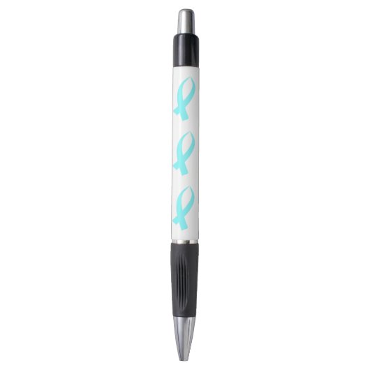 Stylo Ruban de sensibilisation (bleu clair) (Devant (Vertical))