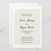 Stylo rustique et Faire-part de mariage de script  (Devant / Derrière)