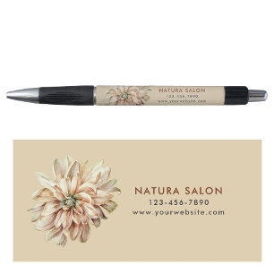 Stylo Salon Floral Bohème Entreprise Promotion Beige