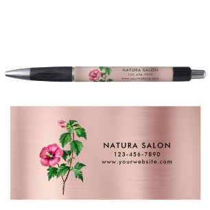 Stylo Salon Hibiscus Business Promotionnels Rose Gold